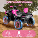 OLAKIDS 24V 2 Seater Ride on ATV 4 Wheeler Off-Road Electric Toy Car for Big Kids, Grass