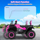 OLAKIDS 24V 2 Seater Ride on ATV 4 Wheeler Off-Road Electric Toy Car for Big Kids, Grass