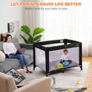 Portable Playard with 50pcs Ball Pit Balls Playpen Activity Center INFANS