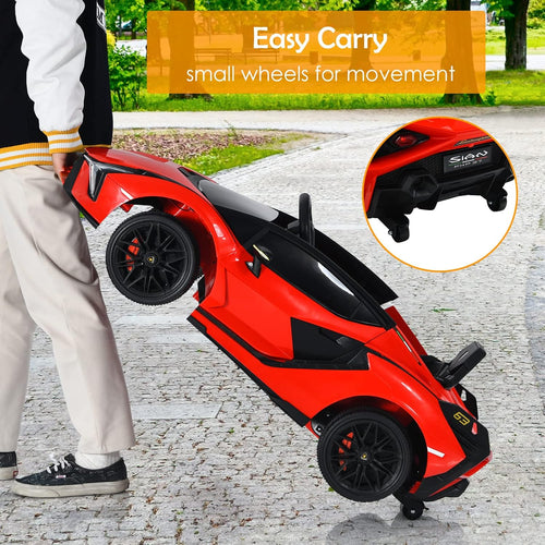 OLAKIDS Licensed Lamborghini SIAN 12V Kids Ride on Car, Toddler Electric Vehicle