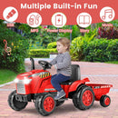 OLAKIDS 12V Kids Ride on Tractor, Battery Powered Motorized Electric Car for Boys Girls