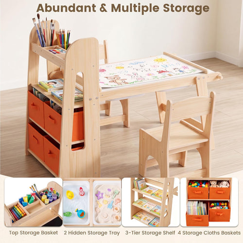 Olakids Sensory Table and Chairs Set for Toddlers