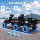 OLAKIDS 24V Ride On Toys for Big Kids with Detachable Trailer