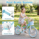 Olakids Kids Bike, 12 14 16 18 20 Inch Mermaid Theme Girls Bicycle with Training Wheels