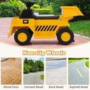 OLAKIDS Licensed Cat Ride on Car, 6V Dump Truck Battery Powered Construction for Kids Toddler Age 1.5-3