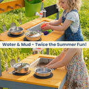 OLAKIDS Mud Kitchen for Kids Outdoor Play Sensory Toys for Toddlers Ages 3+