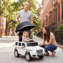 OLAKIDS Licensed Push Car for Toddlers, Outdoor Ride on Toy with Parent Control Handle, Adjustable Canopy, Horn, LED Lights for 3+ Years