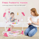 INFANS 3-in-1 Baby Activity Center, Jumper & Bouncer, Music, Lights, 360° Rotating Seat, 3 Adjustable Heights, Learning Toys for 6-12 Months