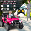 OLAKIDS 2 Seater Ride on Truck, 12V Battery Powered Electric Vehicle for Kids with Remote Control