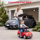 OLAKIDS Licensed Fiat 500X Push Car for Toddlers 4 in 1 Kids Ride on Toys