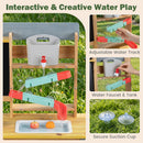 OLAKIDS Wooden Mud Kitchen for Kids Outdoor Play Monteeori Toys for Toddlers Ages 3+