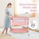 INFANS 3 in 1 Baby Bassinet, Bedside Sleeper, Rocking Cradle, Easy Folding Portable Safer Co-Sleeping Crib