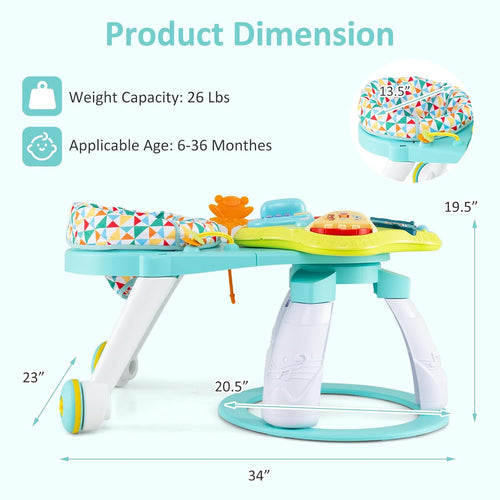 INFANS 3 in 1 Walk Around Baby Activity Center Baby Walker