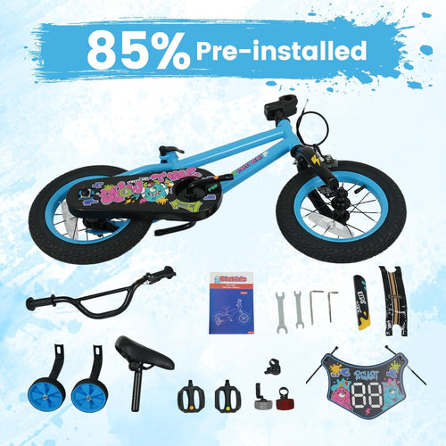 Olakids Kids Bike, 12 14 16 18 Inch BMX Style Toddlers Bike