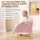 OLAKIDS Kids Sofa, Toddler Rocking Chair with Solid Wooden Frame, Anti-Tipping Design, Plush Fabric, Children Armchair