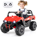 OLAKIDS 12V Ride on UTV, Battery Powered Off-Road Kids Electric Vehicles with Remote Control, Music, Horn, MP3, Lights, 3 Speeds, Soft Start, Ride on Truck for 3+ Boys Girls