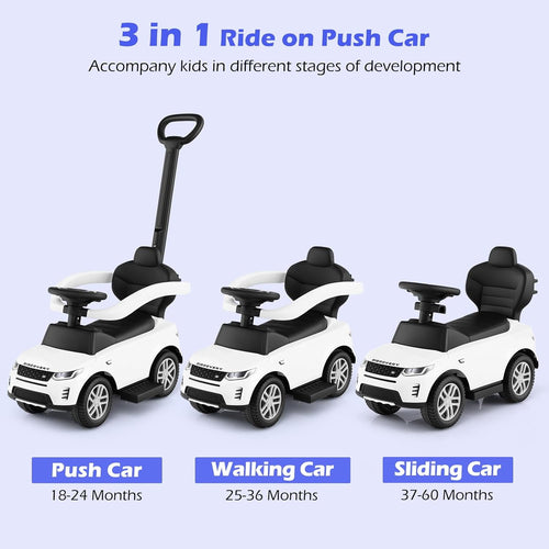 OLAKIDS Licensed Land Rover Push Car for Toddlers 3 in 1 Baby Stroller Sliding Walking Car