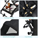 INFANS Lightweight Baby Stroller, Compact Infant with One-Hand Fold, Travel Stroller for Airplane