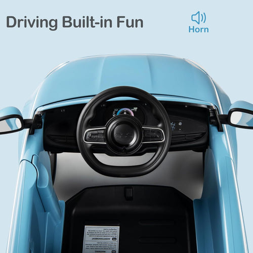 OLAKIDS Licensed Fiat 500 Ride on Push Car for Kids Toddlers 18 Month+