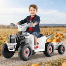 OLAKIDS 6V Kids ATV with Removable Trailer, Forward Backward Function, Widened & Wear-Resistant Wheels, Ride On Toy for Toddlers