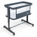 INFANS 3 in 1 Baby Bassinets, Bedside Sleeping for Newborn, Folding Crib with Mattress, Easy to Assemble Cradle