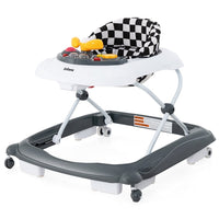 INFANS Foldable Baby Walker, 3 in 1 Toddler Walker Leaning-Seated Walk-Behind with Washable Seat Cushion