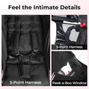 INFANS Jogging Stroller, Jogger Travel System with Shock Absorbing Suspension Dining Plate Cup Holder Adjustable Backrest