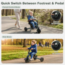 OLAKIDS 9-in-1 Foldable Toddlers Tricycle, Converts Stroller to Balance Bike with Adjustable Push Handle for 1-6 Years