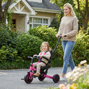 OLAKIDS 9-in-1 Foldable Toddlers Tricycle, Converts Stroller to Balance Bike with Adjustable Push Handle for 1-6 Years