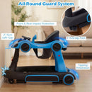 INFANS 6-in-1 Baby Walker, Converts Push Car to Bouncer, Rocker with Music, Lights, Adjustable Height & Speed, Activity Center, Canopy for 7-18 Months