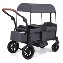 INFANS Wagon Stroller for 2 Kids Foldable Wagon Cart with Adjustable Handle Pull Bar for Infants Toddlers 6-36 Months