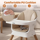 INFANS Baby High Chair 9 in 1 Convertible Highchair for Babies and Toddlers