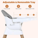 INFANS Baby High Chair 9 in 1 Convertible Highchair for Babies and Toddlers