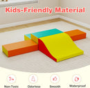 Olakids Toddler Climbing Toys Indoor, 10 Pieces Baby Foam Blocks Soft Play Set with PU Leather for 1+ Years