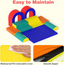 Olakids Toddler Climbing Toys Indoor, 10 Pieces Baby Foam Blocks Soft Play Set with PU Leather for 1+ Years