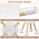 Olakids Kids Table and Chair Set, Toddler 3-Piece Round Desk for Playing Eating Drawing Reading Art Crafts