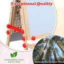 OLAKIDS 4 in 1 Kids Easel: Marble Run, Magnetic Whiteboard, Chalkboard, 6-Level Adjustable Height for Toddlers 3-10