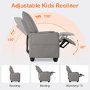 OLAKIDS Toddler Lounge Chair PU Leather Toddler Reclining Couch for Children Boys Girls