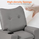 OLAKIDS Toddler Lounge Chair PU Leather Toddler Reclining Couch for Children Boys Girls