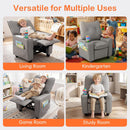 OLAKIDS Toddler Lounge Chair PU Leather Toddler Reclining Couch for Children Boys Girls
