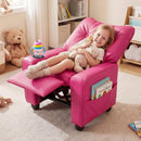 OLAKIDS Toddler Lounge Chair PU Leather Toddler Reclining Couch for Children Boys Girls