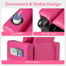 OLAKIDS Toddler Lounge Chair PU Leather Toddler Reclining Couch for Children Boys Girls