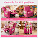 OLAKIDS Toddler Lounge Chair PU Leather Toddler Reclining Couch for Children Boys Girls