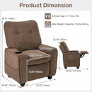 OLAKIDS Kids Recliner, Toddler Lounge Chair with Adjustable Backrest Footrest