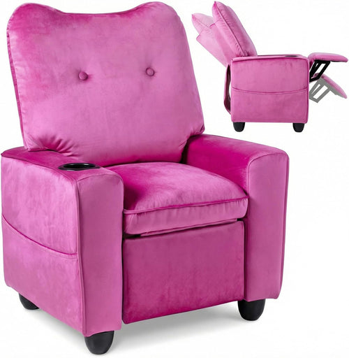 OLAKIDS Kids Recliner, Toddler Lounge Chair with Adjustable Backrest Footrest