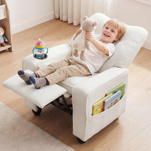 OLAKIDS Kids Recliner, Toddler Lounge Chair with Adjustable Backrest Footrest