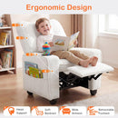 OLAKIDS Kids Recliner, Toddler Lounge Chair with Adjustable Backrest Footrest