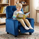 OLAKIDS Kids Recliner, Toddler Lounge Chair with Adjustable Backrest Footrest Cup Holder Side Pockets