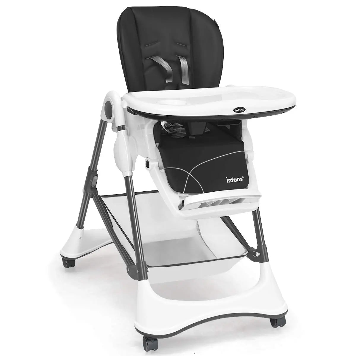 High Chair with One-Hand Removable TrayFoldable for Baby INFANS