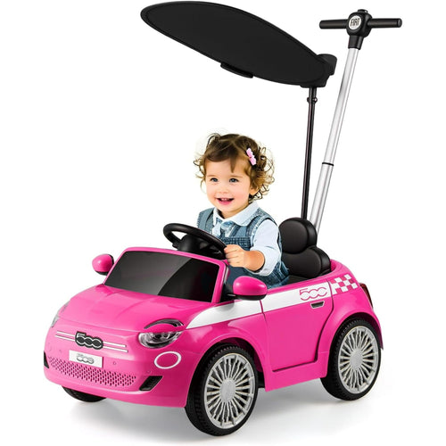 OLAKIDS Licensed Fiat 500 Ride on Push Car for Kids Toddlers 18 Month+